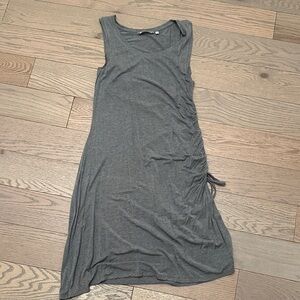 Athleta Gray Sleeveless Midi Dress
